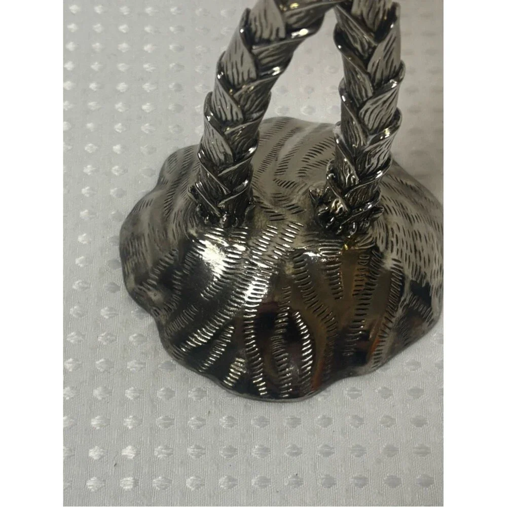 VTG Godinger Silver Plate Double Palm Tree Candlestick Hollywood Regency